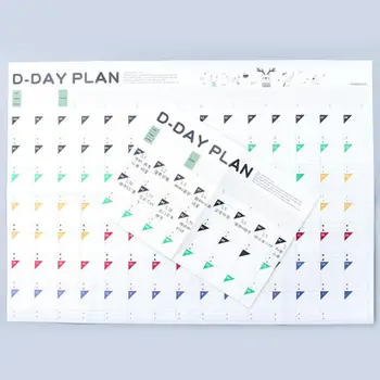 

New 100 Day Countdown Calendar Learning Schedule Periodic For Kids Learning Planning Supplies Table Study Planner Gift H9Q6