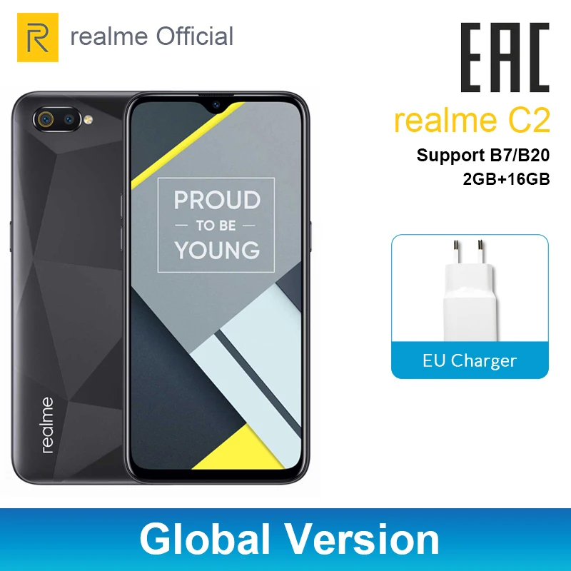 

realme 5 Global Version 3GB 64GB 6.5'' Moblie Phone Snapdragon 665 Octa Core 12MP Quad Camera Cellphone 5000mAh 10W Fast Charger