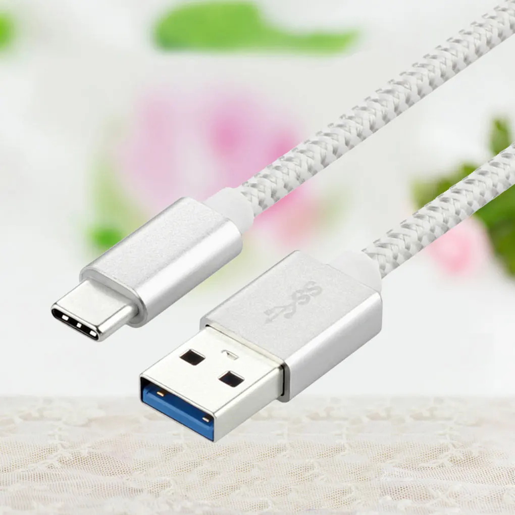 2 м type-c 3A Быстрая зарядка плетеный кабель для телефона USB 3,0 зарядное устройство для мобильного телефона USB-C шнур для передачи данных