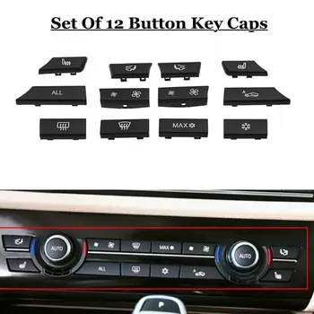 

Decal AC button trim 12pcs Set Car Kit.Heater For BMW 5 6 7 F10 F01 UU