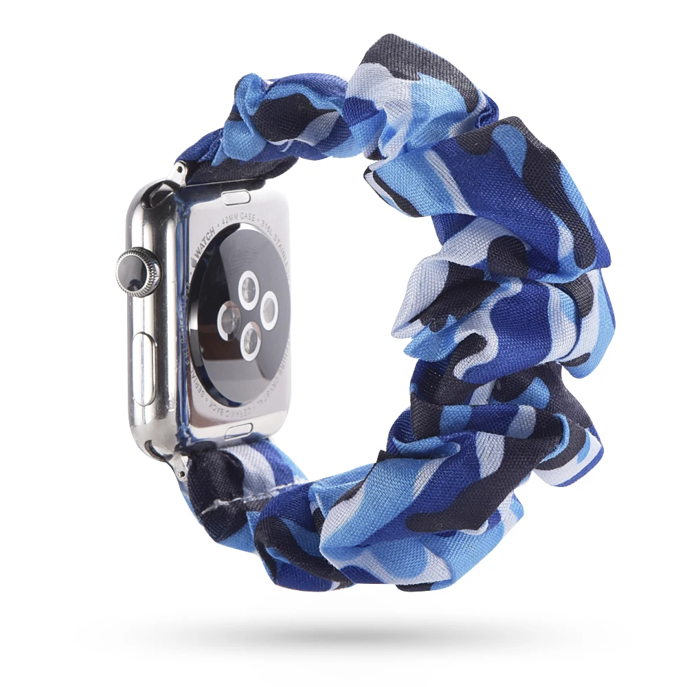 Женский эластичный ремешок для часов Apple Watch 4 5 3 2 38 мм/40 мм 42 мм/44 мм Повседневный женский браслет для девочек для iwatch - Цвет ремешка: 15