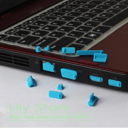 Для lenovo toshiba MSI HP asus dell acer цветные силиконовые порты Пылезащитная заглушка для ПК