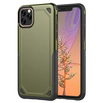 

50pcs Military Shockproof Armor Dual Layer Case For iPhone 11 Pro Max XS XR X 8 7 6 6S Plus Rugged Protective Hybird Back Cover