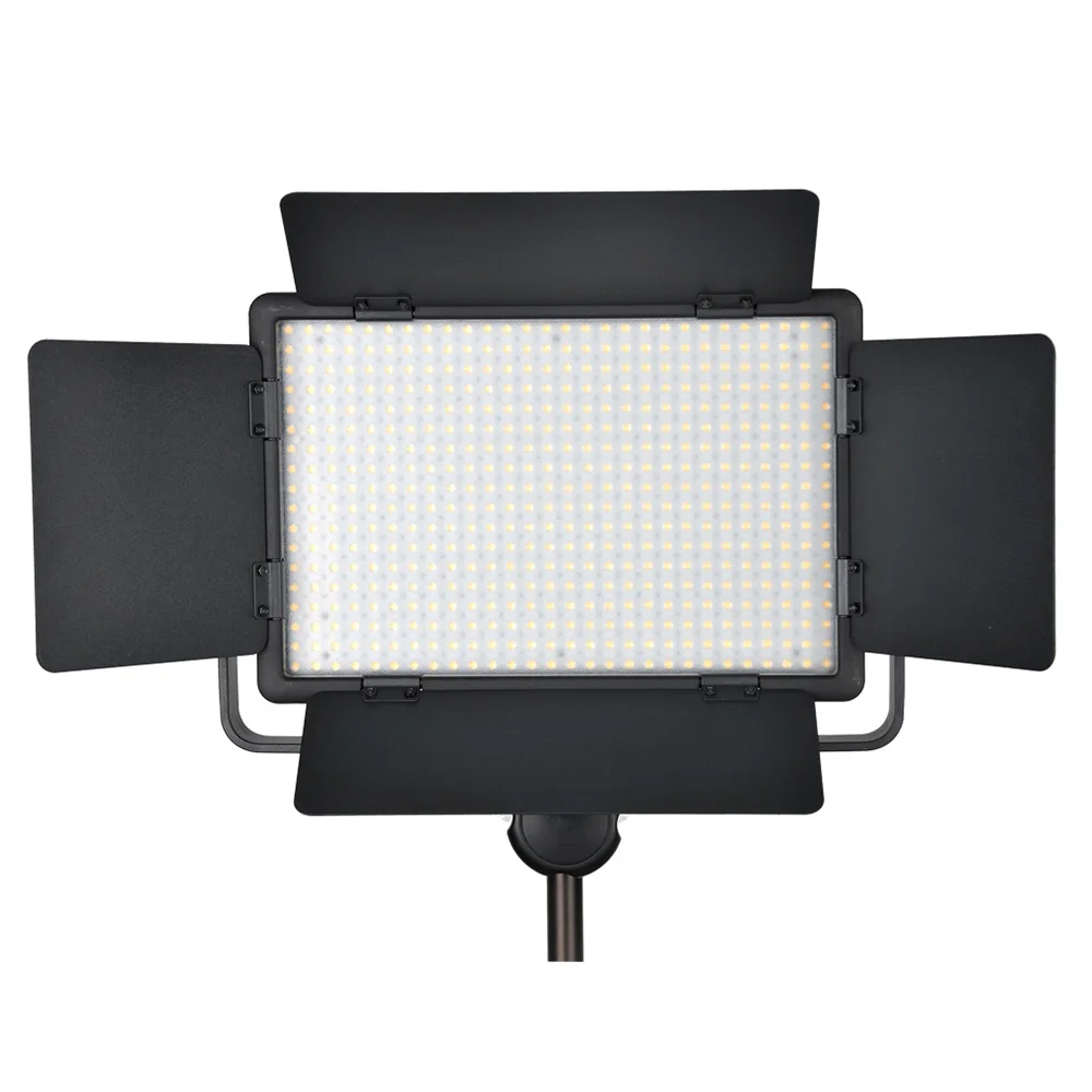 Godox 500 панельная светодиодная лампочка светодиодный 500C 3300-5600K двухцветный/светодиодный 500 Вт белый свет видео Освещение+ адаптер питания+ беспроводной пульт дистанционного управления