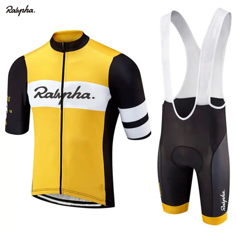 

2020 raphaful Men Cycling Jersey Sets Triathlon Clothing Bib Shorts Quick Dry Bicycle Uniform Bike Clothes Suits Ropa Ciclismo
