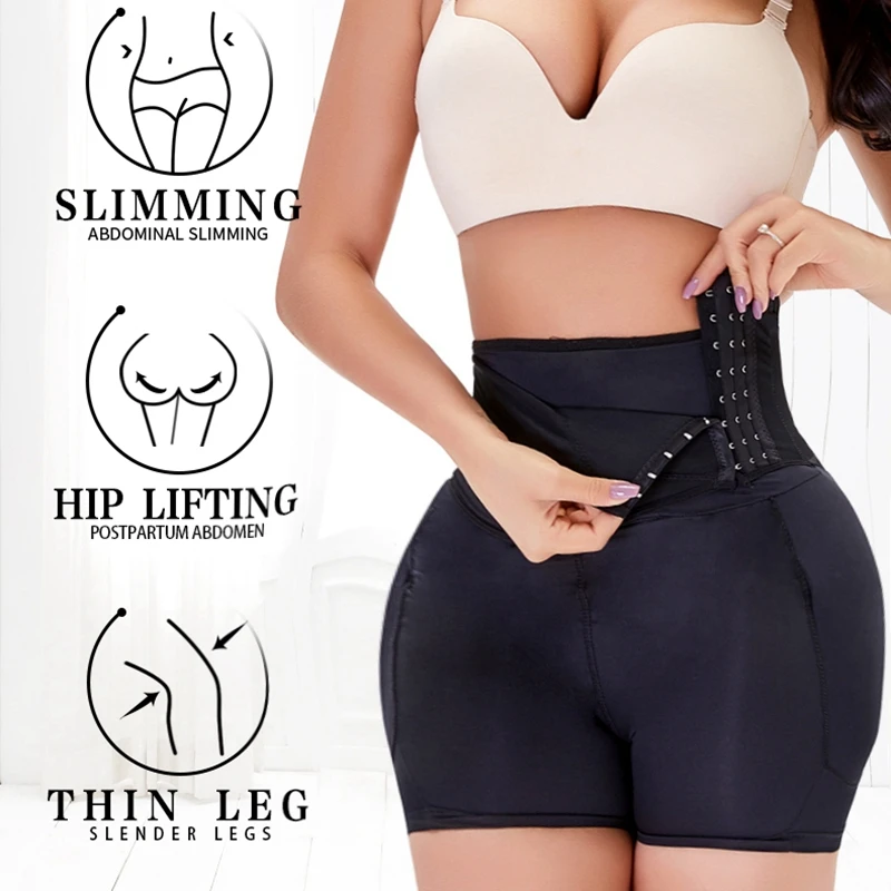 Fake Ass High Waist Trainer Shaping Panties Plus Size Hip Padded Panty  Women Push Up Butt Lifter Shaper Slimming Shapewear