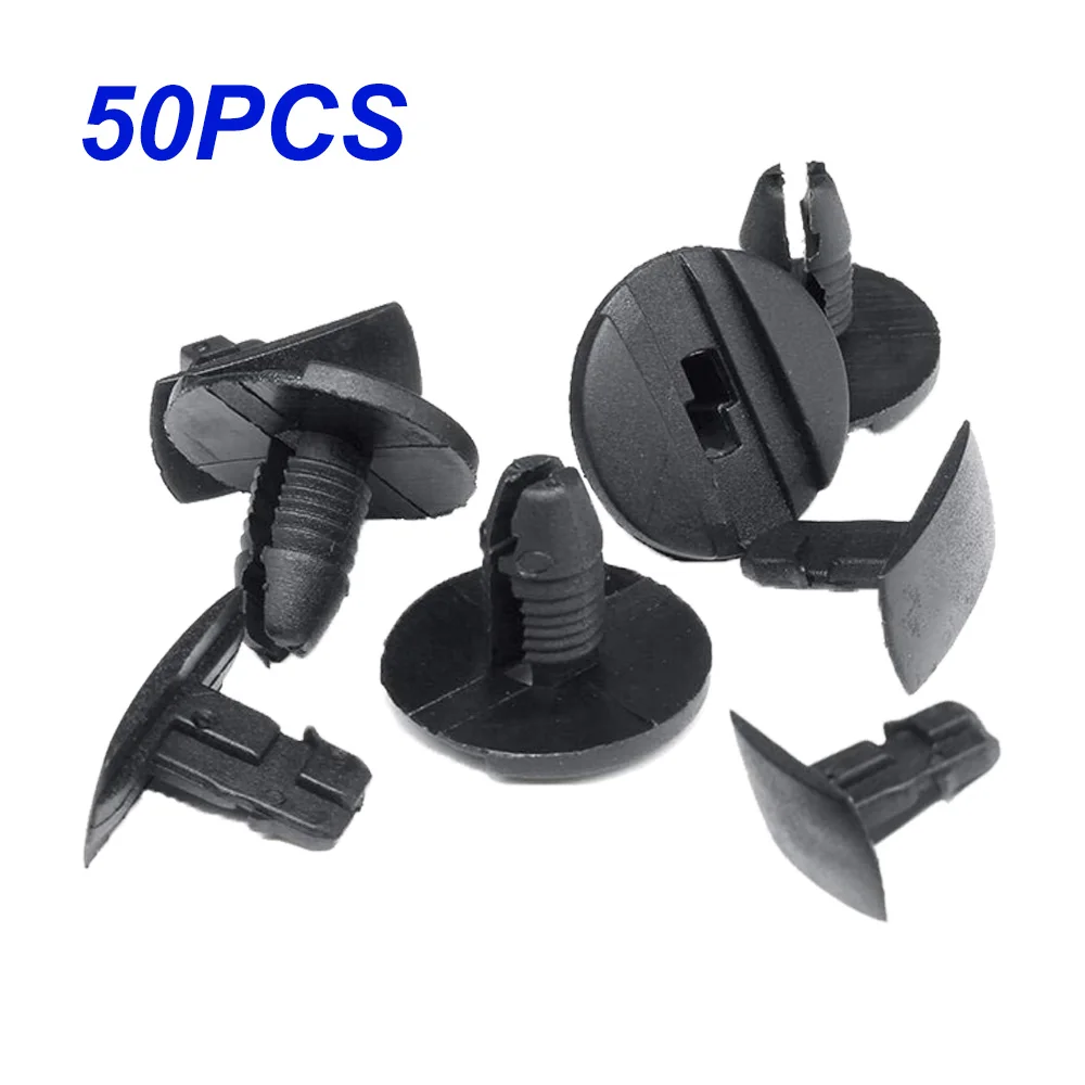 50/ pz interni auto pannello clip di fissaggio rivetti in plastica grigio per 7/ mm foro