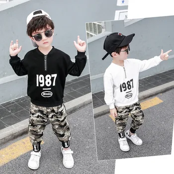 

Boys Clothes Sets Autumn Children's Clothing Set Sweatshirt + Pants 2pcs Long Sleeve Kids Sport Suits Teenage 8 9 10 11 12 Years