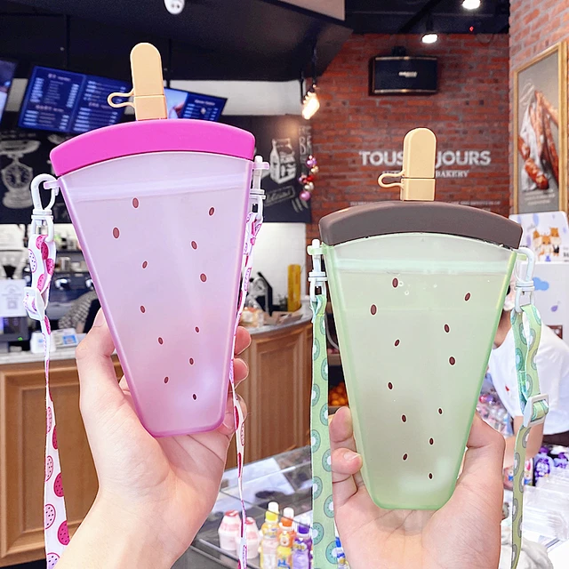 Ice Cream Water Bottles Girls, Plastic Water Bottle Cute