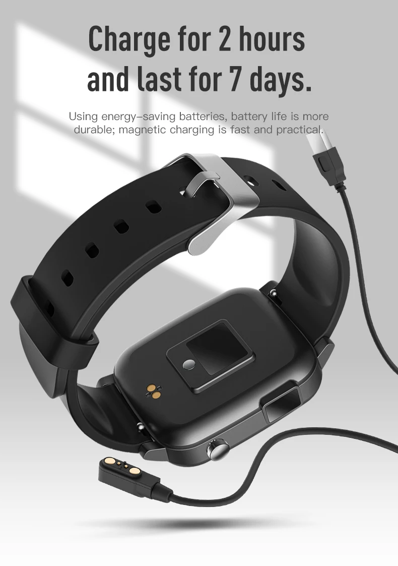 Fitness Tracker Body Temperature Heart Rate Blood Pressure Blood Oxygen Smart Watches with ECG PPG SPO2 for Old Men Women SP1