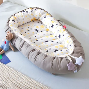 

Newborn Baby Bed 50x85cm Doll bed Portable Infant Cotton Nest Bed Travel baby crib Boy girl Crib Toddler Cradle Bed Infant Crib