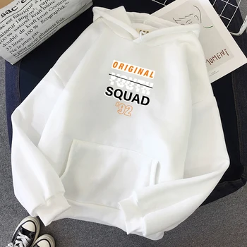 

Youth Squad Print Harajuku Sweatshirt Winter Streetwear Punk Hoodie Kpop Fashion Casual Simple Women's Jacket Hoody Ladies