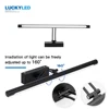 LUCKYLED luz LED moderna para espejos 8W 12W AC90-260V lámpara de pared Industrial montada en la pared Luz de baño impermeable de acero inoxidable ► Foto 3/6