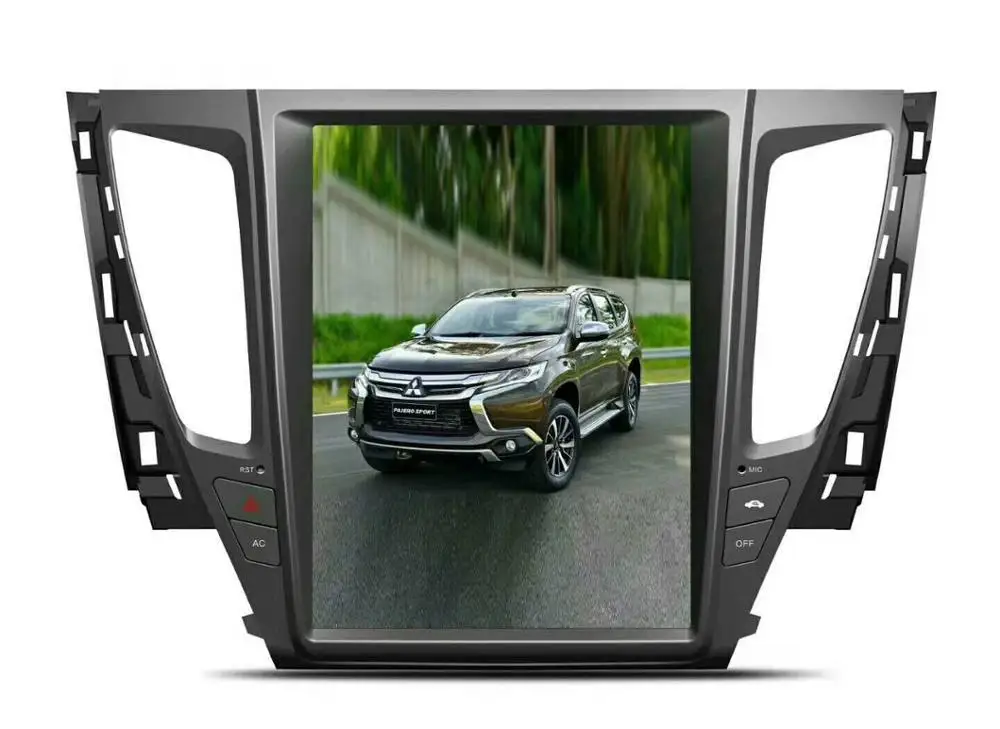 Вертикальный автомобильный сенсорный экран в стиле Tesla стиль Android 9,0 7,1 6,0 12,1 дюймов Автомобильный dvd-плеер для Mitsubishi Pajero Sport радио gps навигация