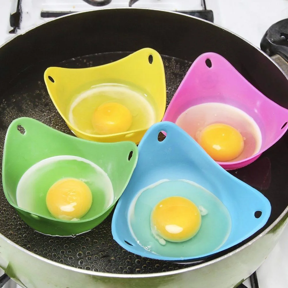 4pcs Egg Poachers Silicone Pods Excellence Max 70% OFF Bakeware Cookware Pancake Steame