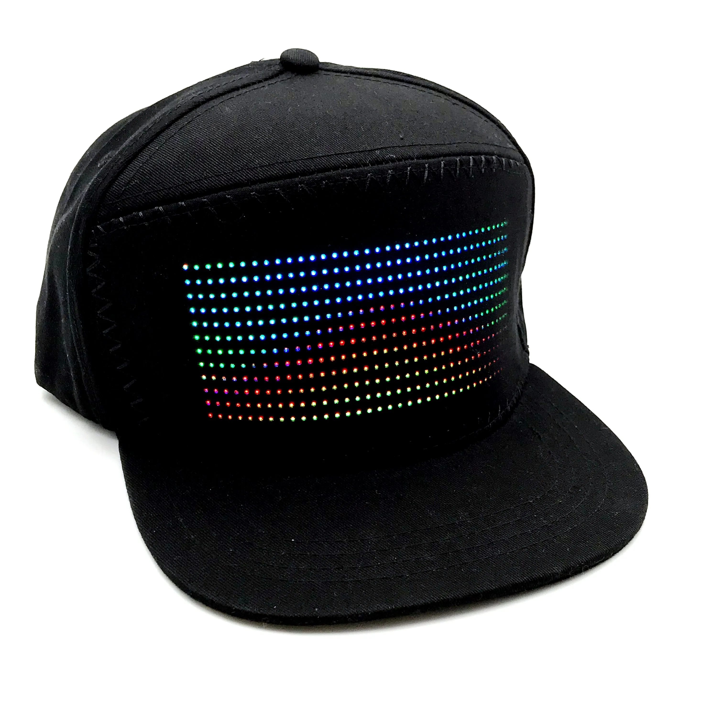 LED Topi LED Tampilan Layar Smart Hat 