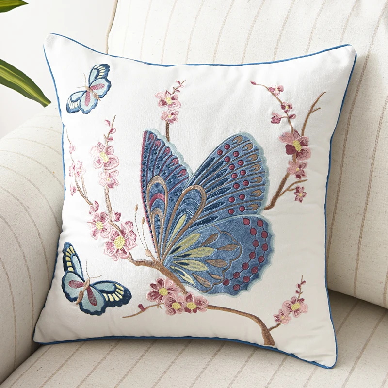 handmade Gothic Home Decor decorative pillow 50 x 50 cm 45x 45 cm Butterfly Cushion