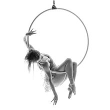 Предварительно фитнес-кольца Aerial Hoop 95 см/32 мм для упражнений йоги Aerial Lyra Hoops включают в себя аксессуары