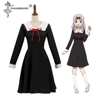 

Anime Shinomiya Kaguya: Love Is a War for Cosplay Costume Kaguya Chika Cosplay Costume Japanese School Uniform Young Girls Dress