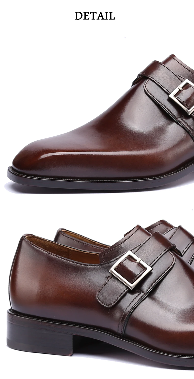 Мужские туфли-Монки из натуральной кожи; Роскошная Брендовая обувь ручной работы в винтажном стиле; обувь для офиса в стиле ретро; официальная Свадебная обувь; Мужские модельные туфли