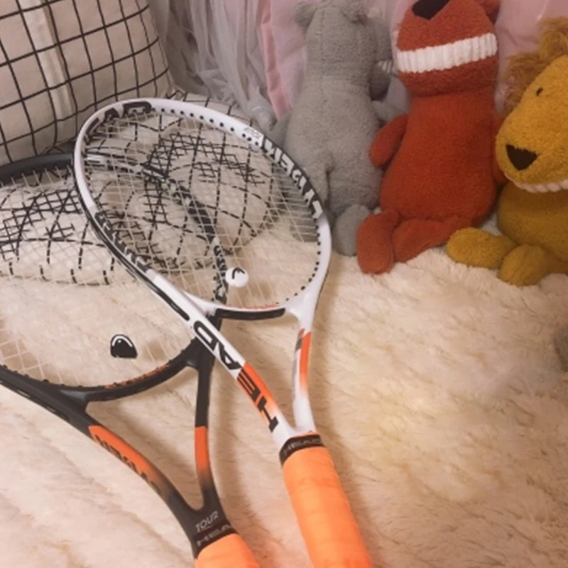 Оригинальные теннисные ракетки для головы, карбоновые теннисные ракетки с сумкой, теннисные струны, Tenis Masculino, теннисные ракетки с головкой, 41/4