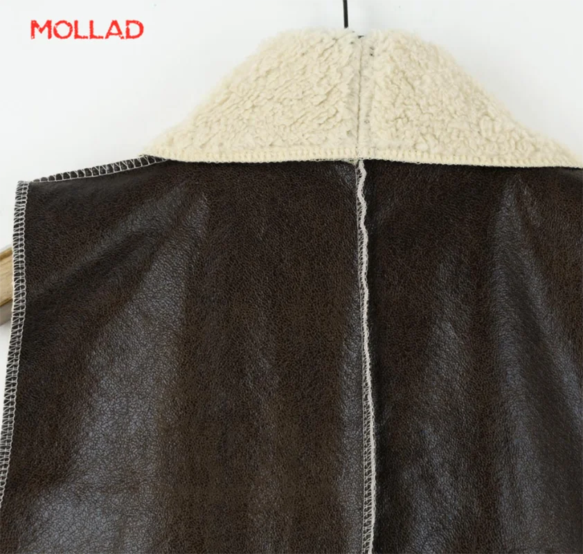 Molad/осенне-зимний модный шерстяной Теплый длинный жилет