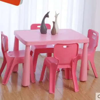 

9999 Children Furniture Suits Plastic Table Chair Kindergarten Baby Is Learning To Write The Table For Dinner