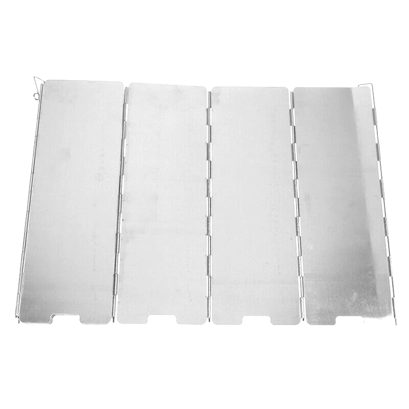 

10 Pieces Foldable Burners Windshield Outdoor Camping Cooking Gas Stove FDX99