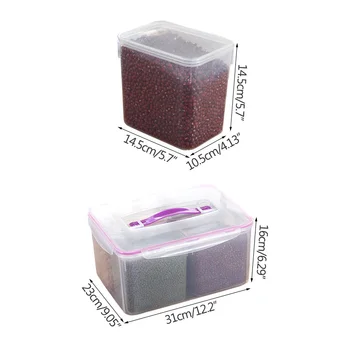 

Storage Large Capacity Box Sealed Plastic Refrigerator Fresh-Keeping Partition Kitchen Compartment Food Rectangular Transparent