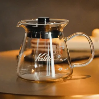 

Japan Kalita Pour Over Glass Range Coffee Server Carafe Drip Coffee Pot Coffee Kettle Brewer Barista Percolator Clear
