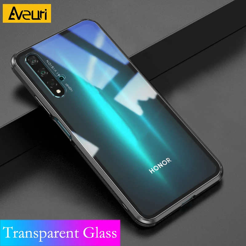 Чехол для телефона Huawei P30 Lite P20 P40 Pro Mate 20 30 Nova 5T прозрачный стеклянный чехол Honor Plus 20S