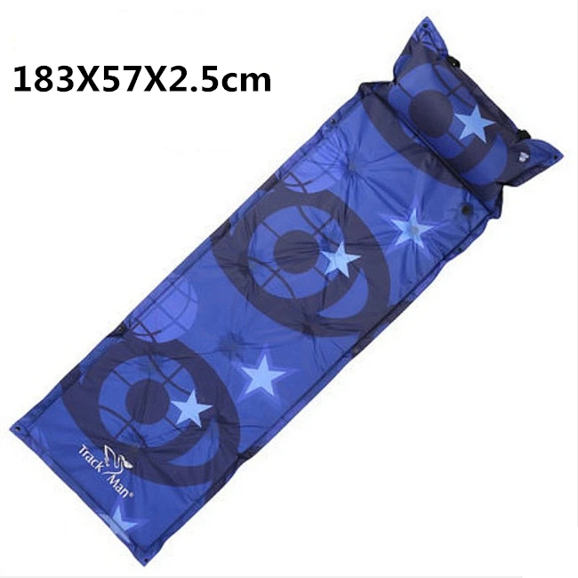 183X57X2.5cm Может сплайсинга Кемпинг заполнение пены надувные матрасы Автоматический надувной коврик влагонепроницаемый коврик для пикника на открытом воздухе спальный мешок - Цвет: 183X57X2.5cm