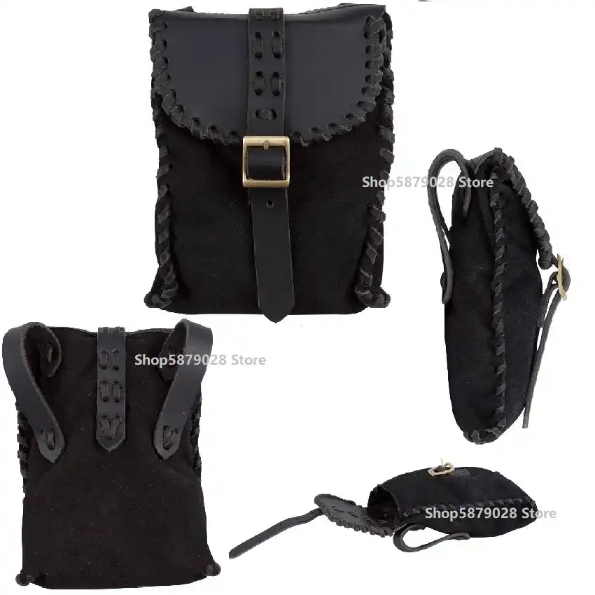Leather Belt Bag  Festival Gear  Hip Bag  Witch  Dark Fashion  Boho  Purse  Festival Belt  Leather Pouch  Hip Bag