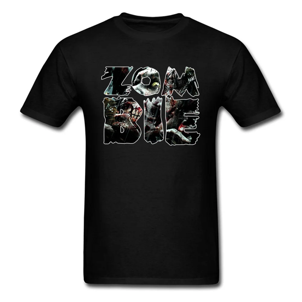 

New Design Short Sleeve Tops & Tees For Men 2020 Popular Crew Neck 100% Cotton Tops Tees Mens T Shirts Zombie Hallowmas