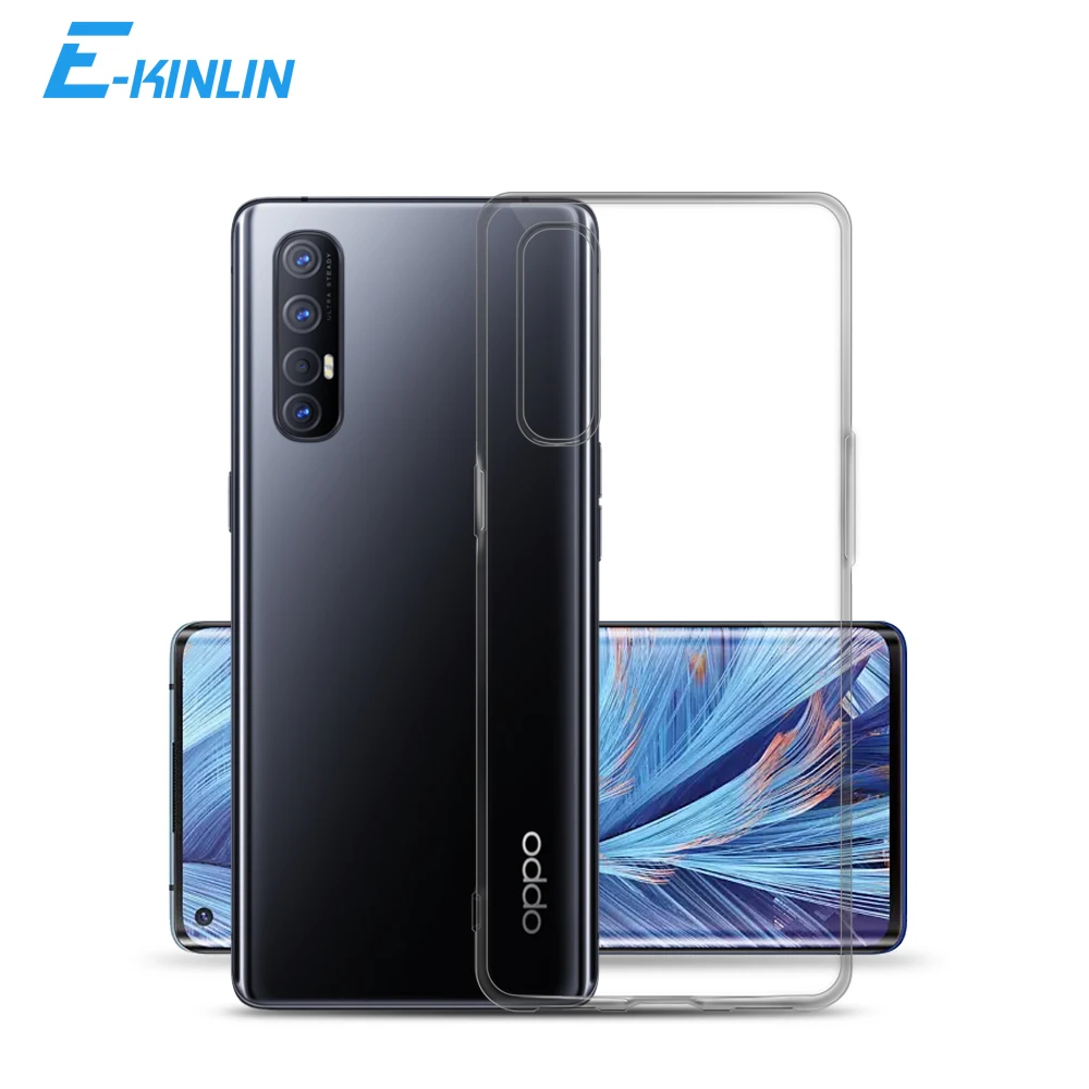 Прозрачный прозрачный мягкий силиконовый чехол-накладка для Oppo Find X3 X2 Neo Lite Pro 5G