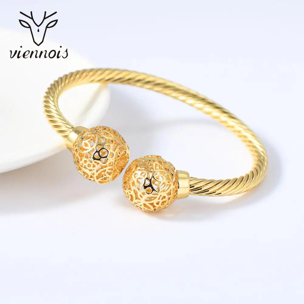 От Viennois покрытие из Дубай Стиль Бусы Браслеты & кольца для женщин геометрический