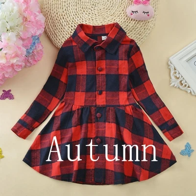 Autumn Dress От 3 до 13 лет, платья для девочек детское осеннее платье в клетку для девочек, для малышей, детей, зимняя Вельветовое платье Детская одежда праздничное платье принцессы - Цвет: Autumn Dress