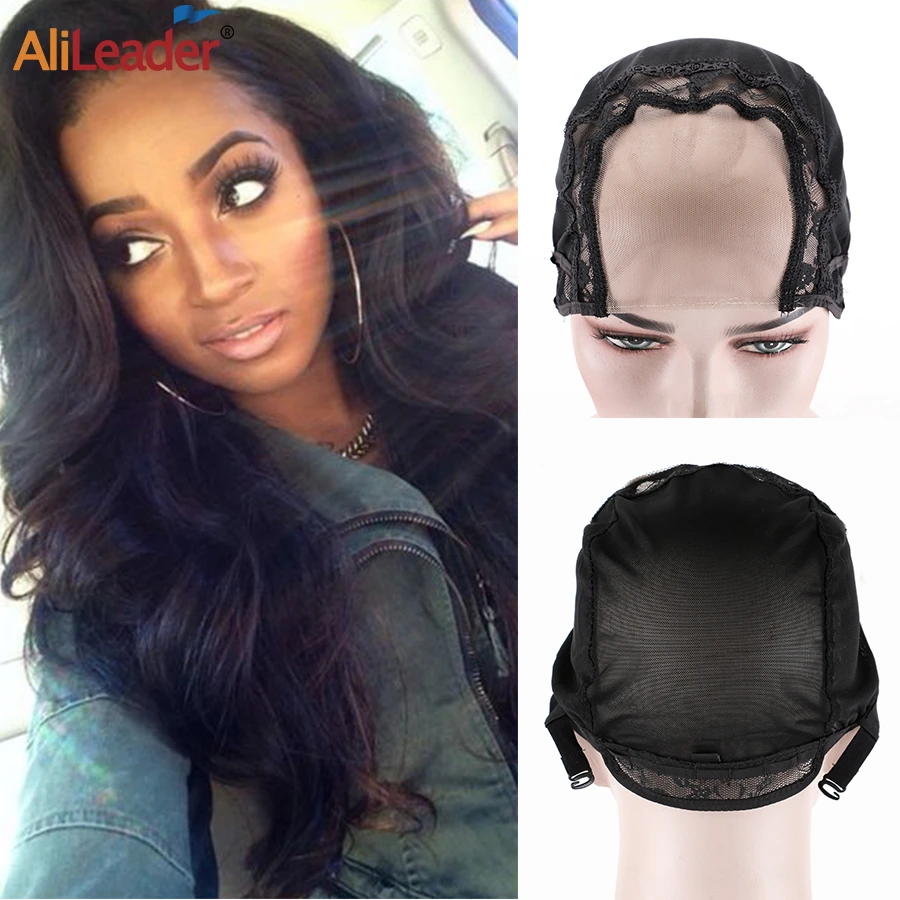 Alileader High Quality 4*4 U Part Front Lace Wig Cap Human Hair Net With  Adjustable Strap Wig Elastic Cap S M L Xl 1Pc/Pack| | - AliExpress