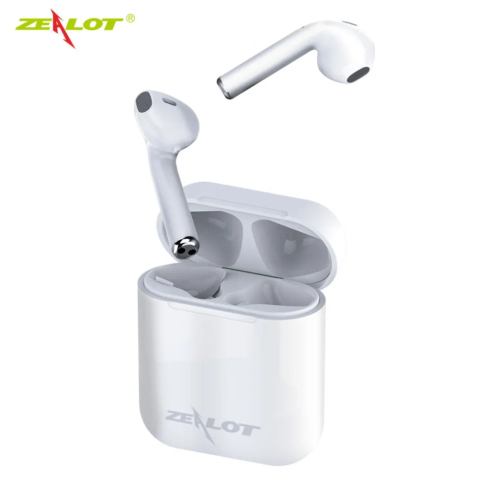 ZEALOT H20 TWS Мини Bluetooth беспроводные наушники 5,0 в ухо беспроводные наушники бас стерео наушники для телефонов с зарядным устройством