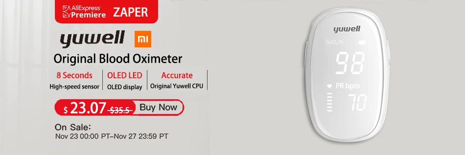 Original_Xiaomi_Oximeter_Digital Fingertip_Pulse