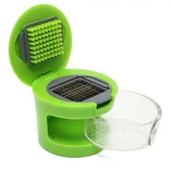 

New Practical Home Kitchen Tool Kit Garlic Press Chopper Slicer Hand Presser Garlic Grinder (Color: Green)