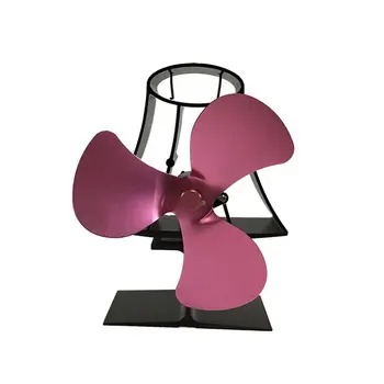 

Heat Powered Wood Stove Eco Fan Temperature Gauge Ultra Quiet Fireplace Wood Burning Fan Heat Distribution