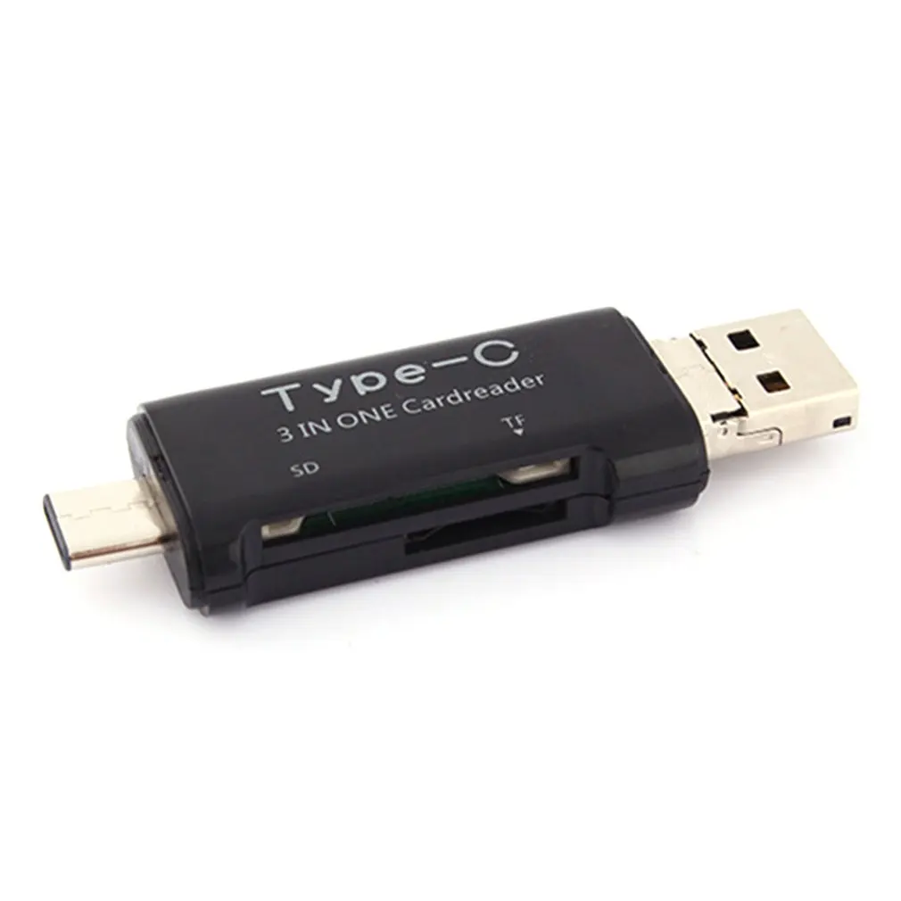 Многофункциональный Универсальный OTG type-C кард-ридер USB 3,0 USB A Micro USB комбо 2 слота устройство для чтения карт SD TF для портативных ПК