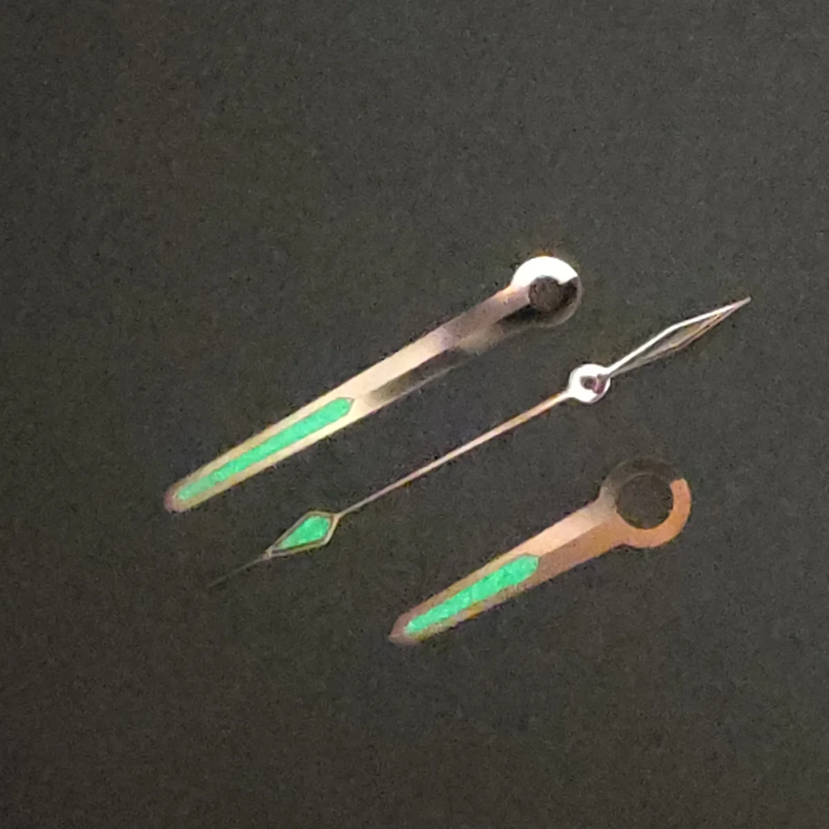 Watch accessories watch pointer NH35 hands golden hands green super luminous, suitable for NH35, NH36 movement NO.34
