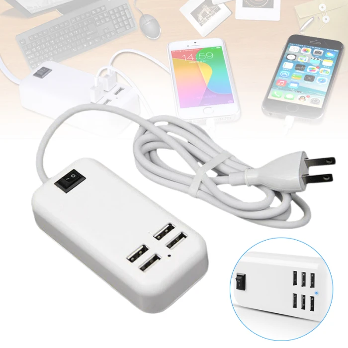 4/6 портов несколько настенных USB зарядное устройство для путешествий планшет зарядка смарт-адаптер VDX99