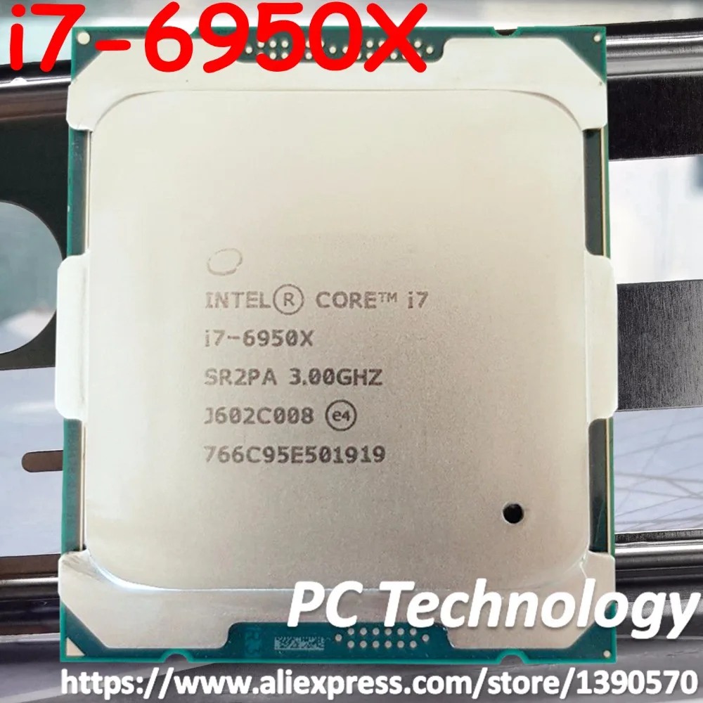 Процессор Intel core Extreme Edition оригинальный процессор 3 00 ГГц 25 Мб 10 ядерный SR2PA i7 6950X