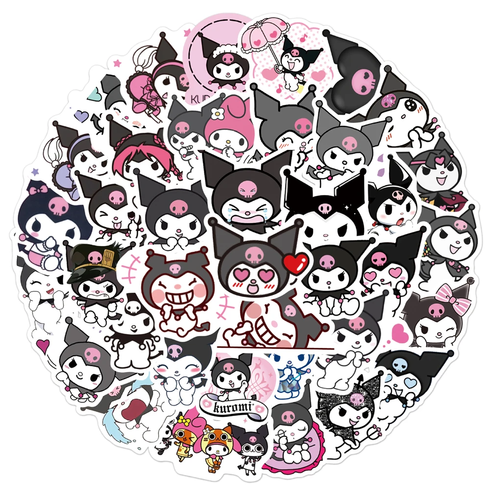 10 / 30 / 50pcs Cute Cartoon Character Kulomi Personality Decoration Dly  Phone Case Luggage Compartment Toy Sticker Wholesale