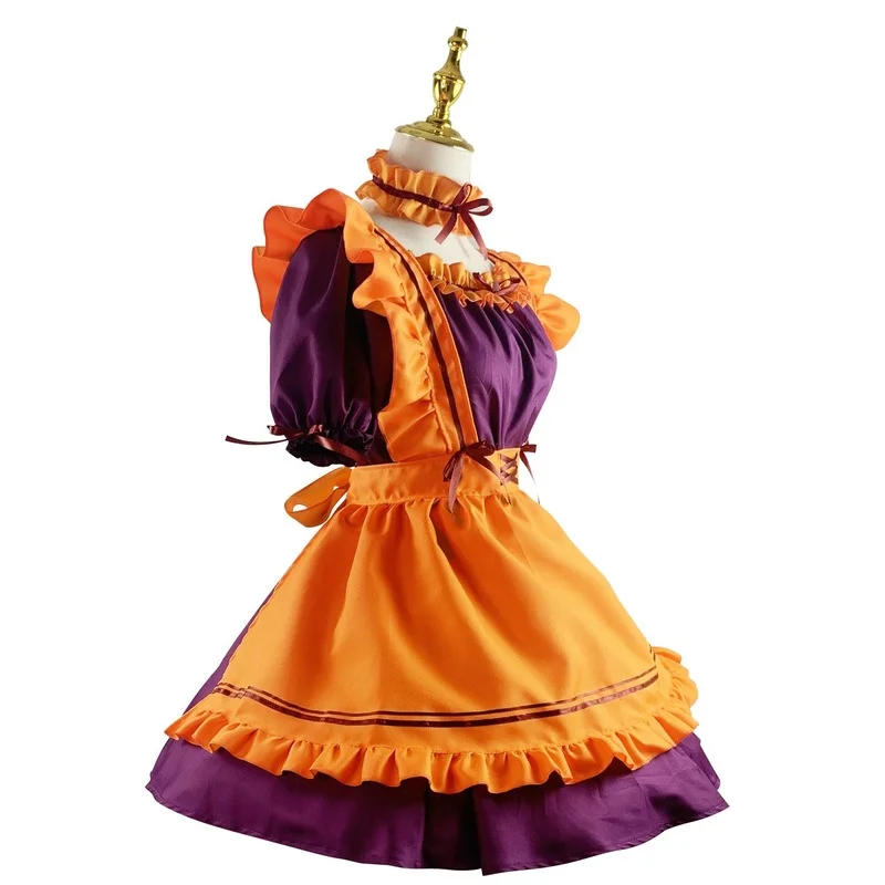 Halloween Cosplay Costumes Pumpkin Suit Plus Size Womens Maid Role Play Costumes Japanese Lolita Devil Female Lingerie Dress cosplay costume