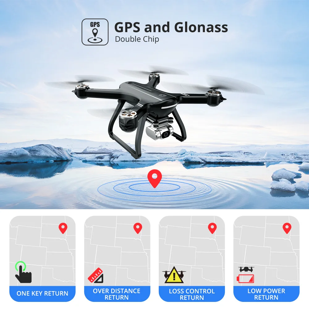 Holy Stone HS700D gps 5G Дрон с 2K Дрон Full HD Дрон gps бесщеточный 1 км 1000 м 800 м wifi профессиональная Com камера Квадрокоптер