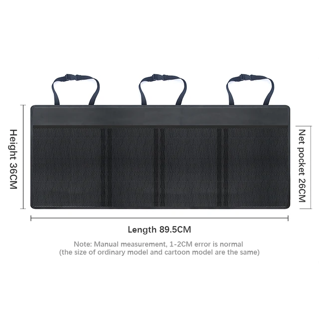 Organizador de maletero de coche, bolsa de almacenamiento ajustable con  múltiples bolsillos, red de alta capacidad, multiusos, Oxford - AliExpress